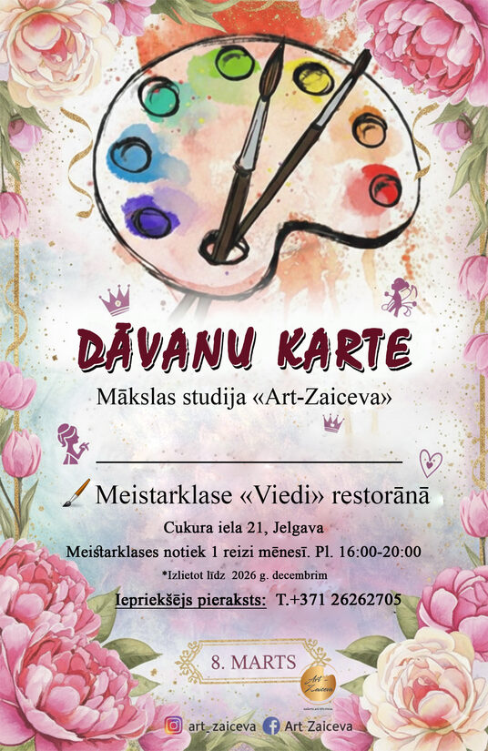 Dāvanu karte 8. marts